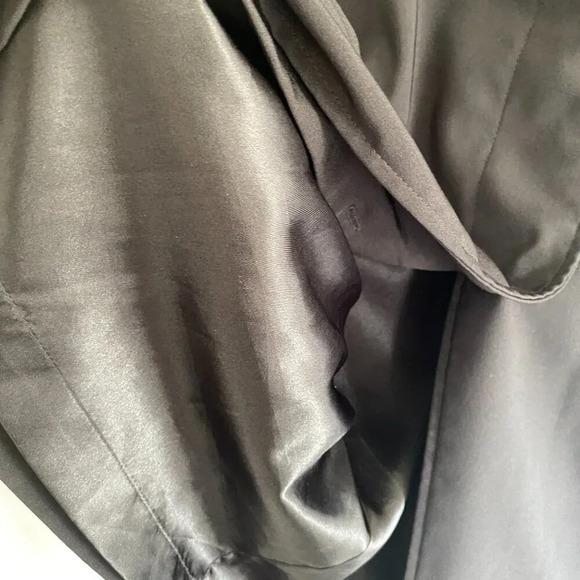 JONES New York Black Dressy  Lined Trench Coat Size 16 - Picture 9 of 15